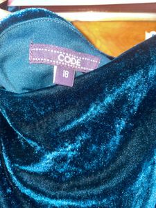 Code Velvet Teal Top