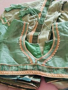 Silk saree With Resham And Jari Embroidery