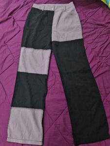 Color Block Wide Leg Pants