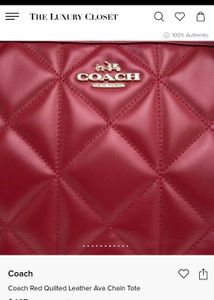 Coach Quilted Leather Tote OG