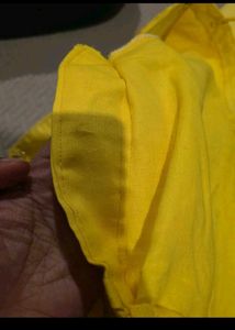 Yellow Georgette Saree With Blouse Peticoat