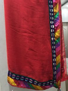 Shaded Red Saree