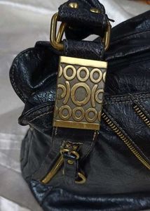 Vintage Black Hobo Bag