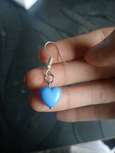 Blue Heart Earrings