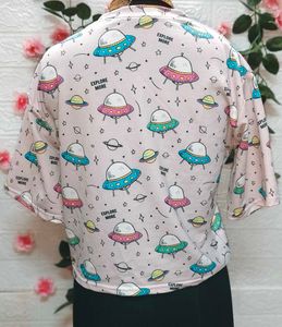 🎁Buy Two Get One Free🎁Cute Graphic Print Top