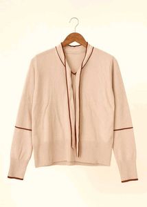 Elegant Tie-Neck Sweater