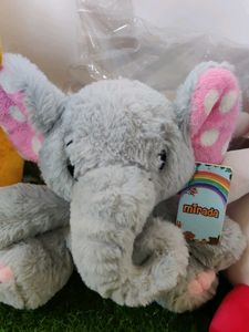 Hamleys Gray Elephant Plush Toy