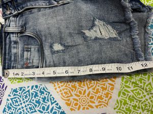 Distressed Denim Shorts