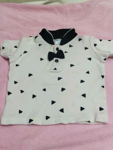 Triangle Bowtie Baby Tee