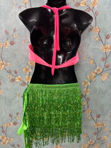 Green Sequin Skirt