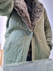 Olive Green Cardigan