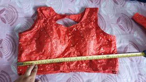 Red Party Wear Blouse