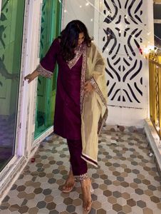 Elegant Maroon Kurta Set