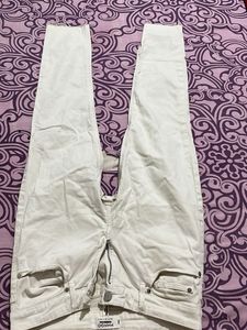 Mango White Jeans