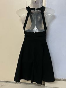 SHEIN BRANDED Chic Black Mini Dress