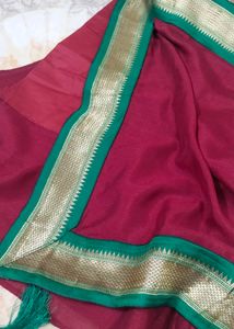 Beautiful saree. soft fabrics.small border.unused.