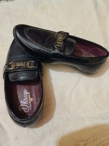 Black Leather Loafers