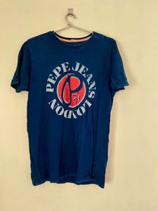 Pepe Jeans Blue Graphic T-Shirt