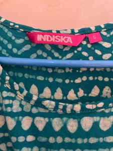 Cute Green Printed Dress