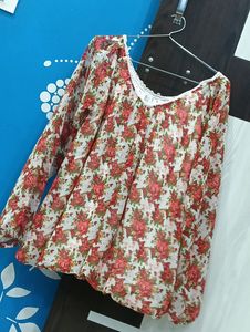 Beautiful floral something like balloon Dress