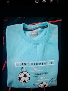 Blue "Just Kickin' It" Sweatshirt