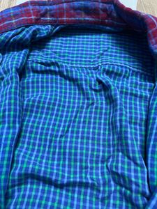 Multi Side Wearable Checkered Flannel Shirt