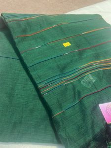 Elegant Green Cotton Saree