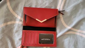 Solid Red Wallet Multipurpose