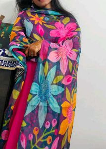 Floral Print Dupatta