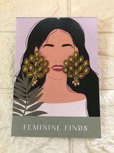 Peackock Earring With Stone