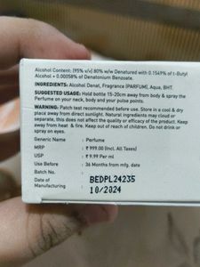 Bella Vita Honey Oud Perfume