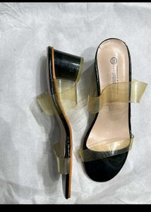 Black Urbantic Transparent Heel