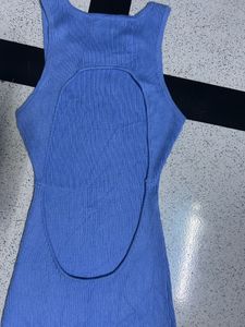 Kintted Blue Bodycon Dress