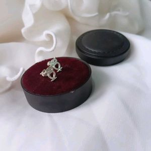 Pure Silver Owl Stud