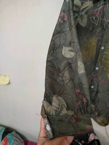 Floral Print Button-Down Shirt