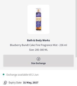 Bath &amp; Body Works Blueberry Bundt Cake