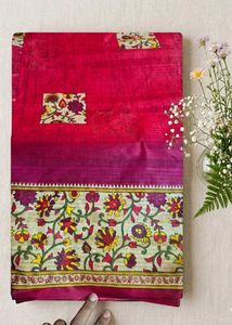 Elegant Red Floral Saree