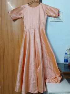 Peach Long Frock