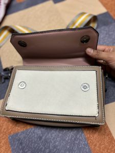 A Pink&amp; Brown Sling Bag