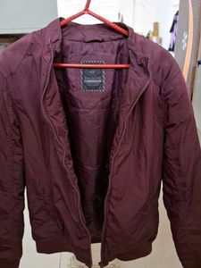 Unisex Maroon Puffer Jacket by Flying machine