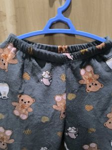 Fuzzy Pant Grey In Colour