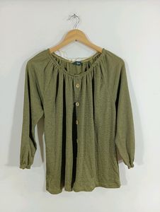 Olive Green Color Top ( Women's)