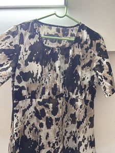 Abstract Print Day Dress