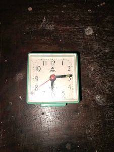 Vintage Green Quartz Alarm Clock