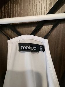 White Boohoo Top, Size- 10