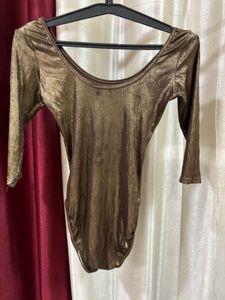 Shinny Golden Bodysuit