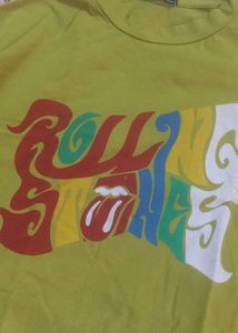 Olive Green Crop  T Shirt