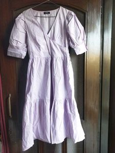 Pure Cotton Lilac WrapDress