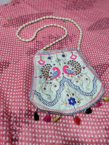 Embroidered Sling Bag