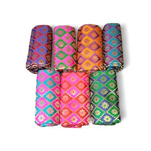 Embroidery Art Silk Blouse Piece ( Pack Of 8p)